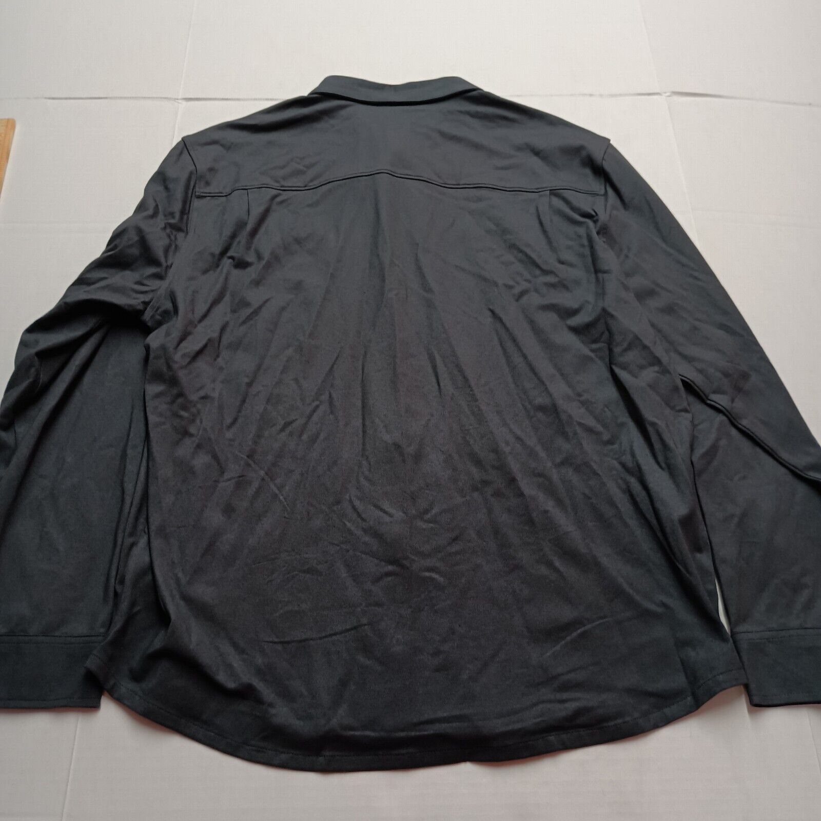 & Other Stories VRST Shirt Men's XL Black Button Up Dress Shirt Stretch Size US XL / EU 56 / 4 - 8 Thumbnail