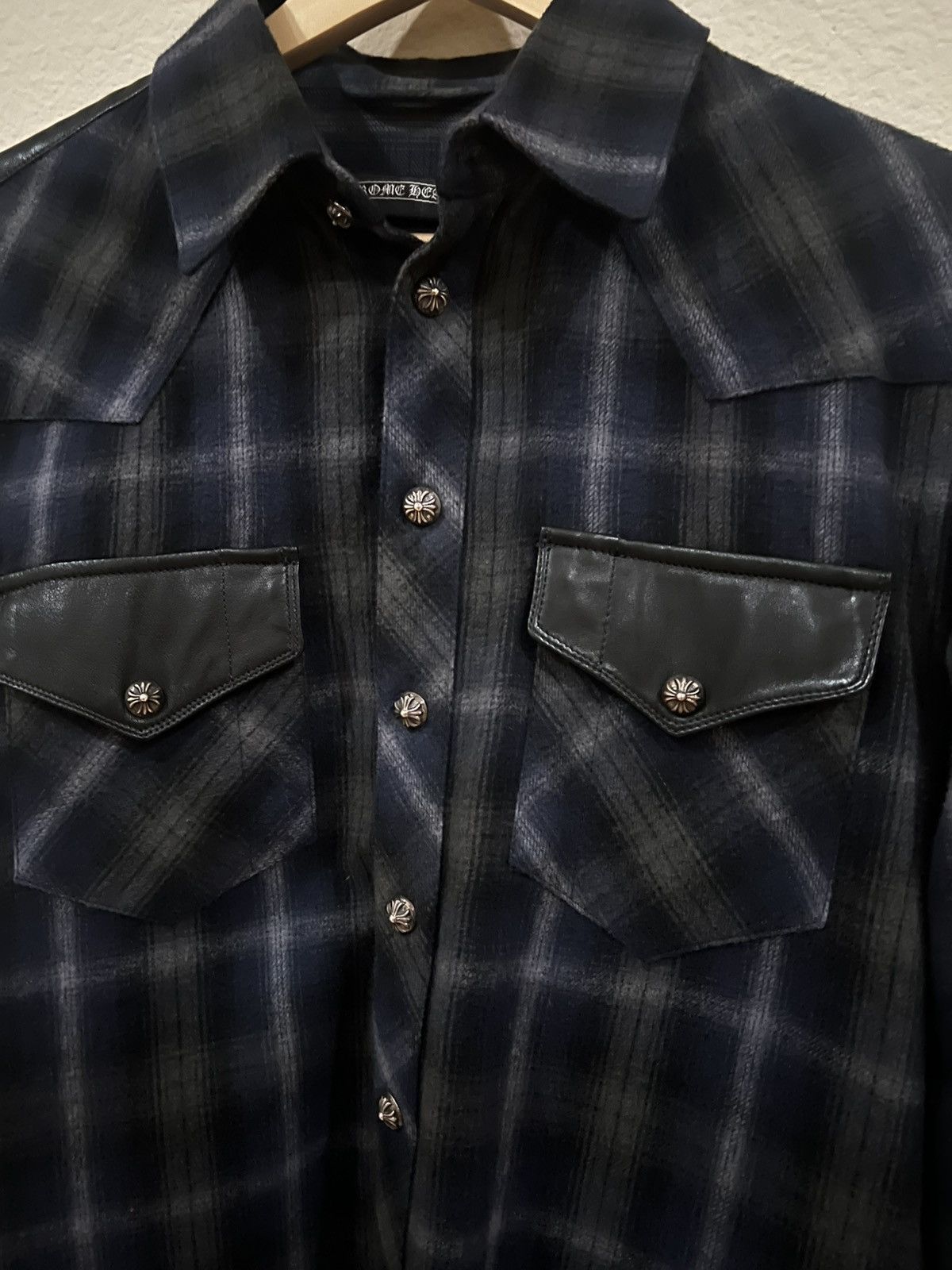 Chrome Hearts Chrome Hearts flannel leather cross patch Size US S / EU 44-46 / 1 - 3 Thumbnail