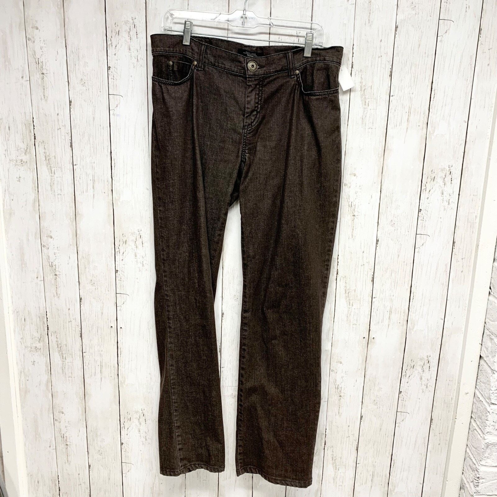 Weekend Max Mara Weekend Max Mara Pants Straight Fit W9 Stretch Jeans Black Size 29" - 2 Thumbnail