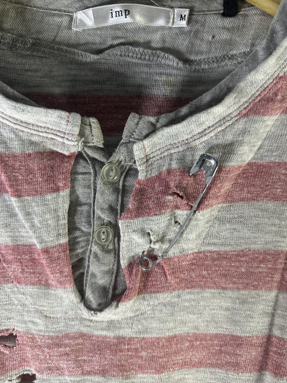 Japanese Brand IMP Japanese Distressed Longslevee Grunge/Punk Style Size US M / EU 48-50 / 2 - 4 Thumbnail