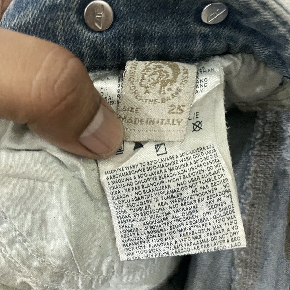 Diesel Vintage Diesel Distressed Denim Size 28" / US 6 / IT 42 - 6 Thumbnail