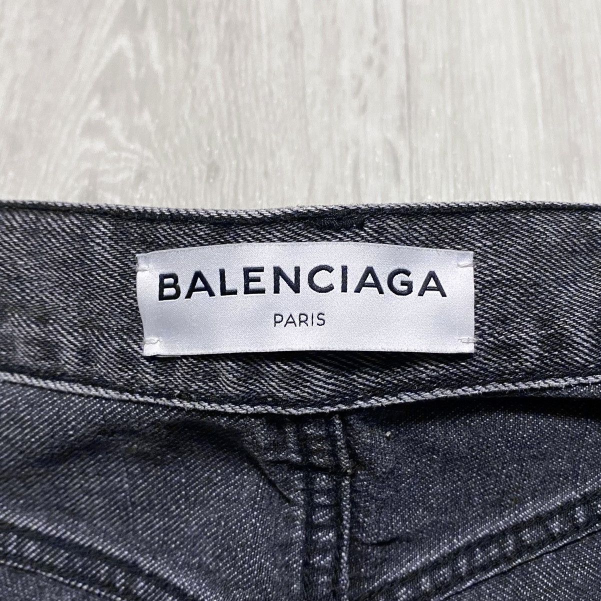 Balenciaga Unisex Balenciaga FW’17 Archetype Graphite Black Denim Jeans Size US 28 / EU 44 - 15 Thumbnail