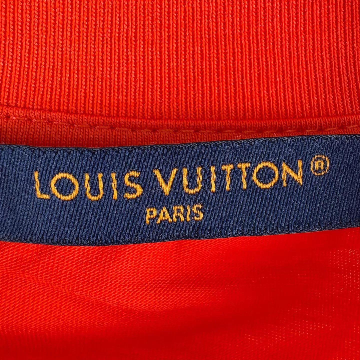 Louis Vuitton Louis Vuitton Orange Wave Logo SS Tee L Size US L / EU 52-54 / 3 - 6 Thumbnail