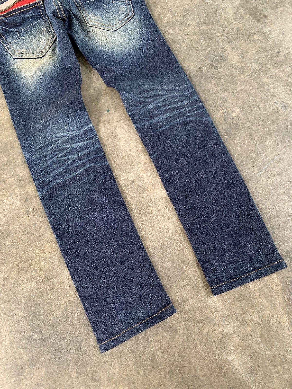 Japanese Brand Lolita whiskered fade skinny jeans vkei style Size 30" / US 8 / IT 44 - 5 Thumbnail