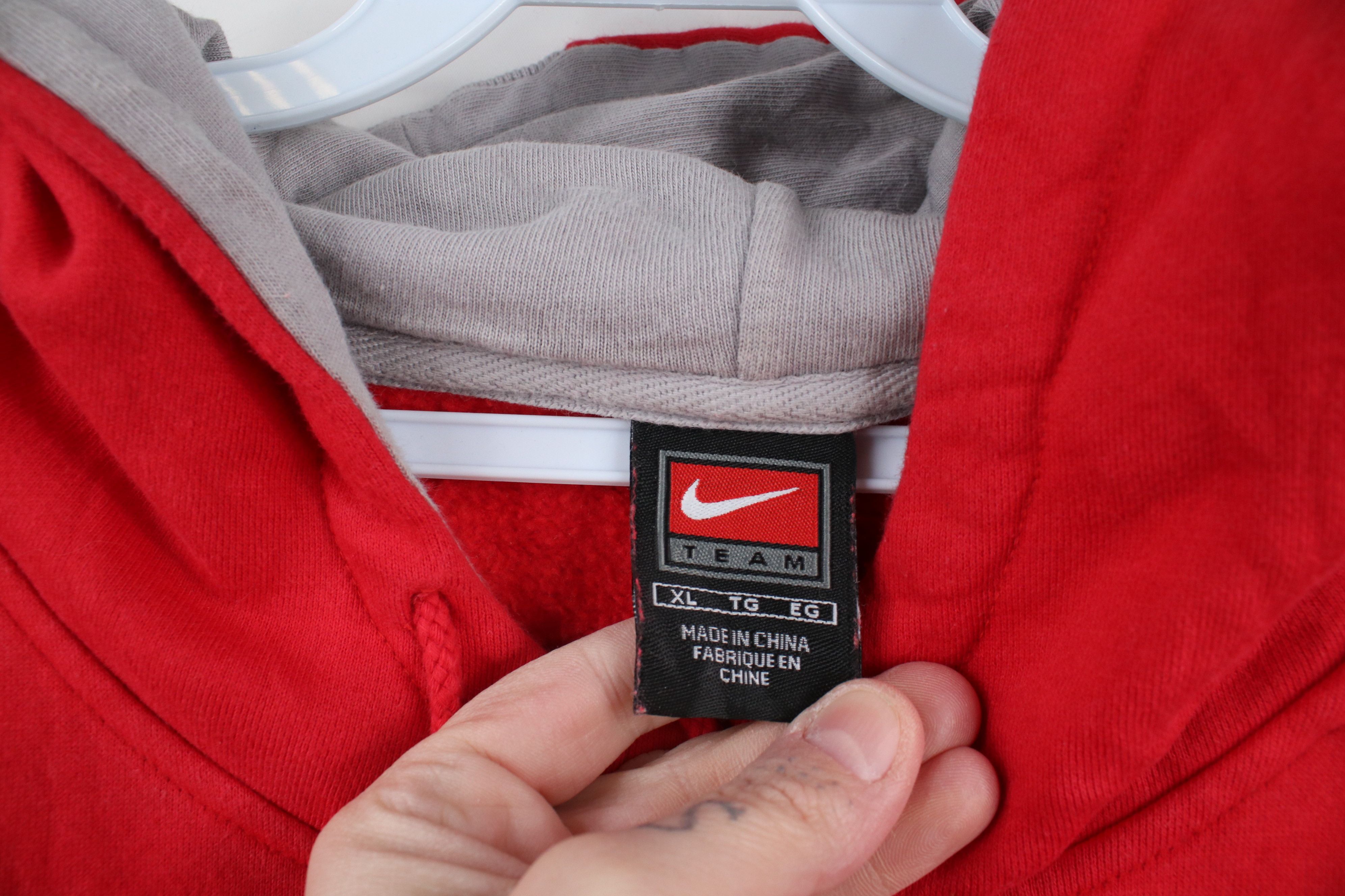 Nike × Vintage Vintage Nike Center Swoosh Ohio State University Hoodie Size US XL / EU 56 / 4 - 13 Thumbnail