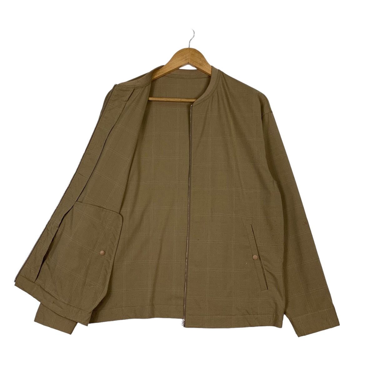 Japanese Brand 6 RAGEBLUE Checked Brown Bomber Jacket #1159-C53 Size US S / EU 44-46 / 1 - 9 Thumbnail