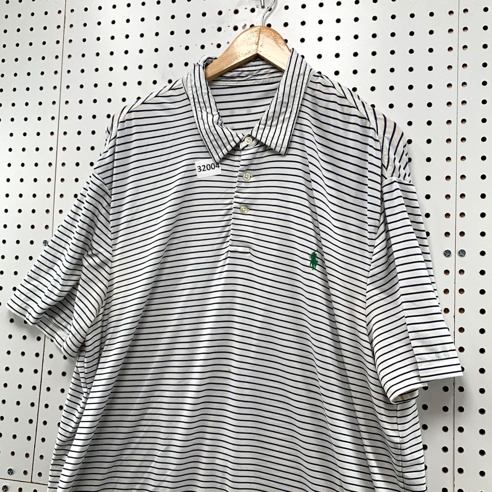 Polo Ralph Lauren Polo Ralph Lauren Shirt Mens 2XLT White Gold fits Tall Purple Striped Pony 25x36 Size US XXL / EU 58 / 5 - 3 Thumbnail