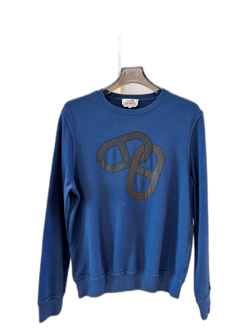 Hermes HERMES blue long-sleeve sweatshirt Size US M / EU 48-50 / 2 - 1 Thumbnail