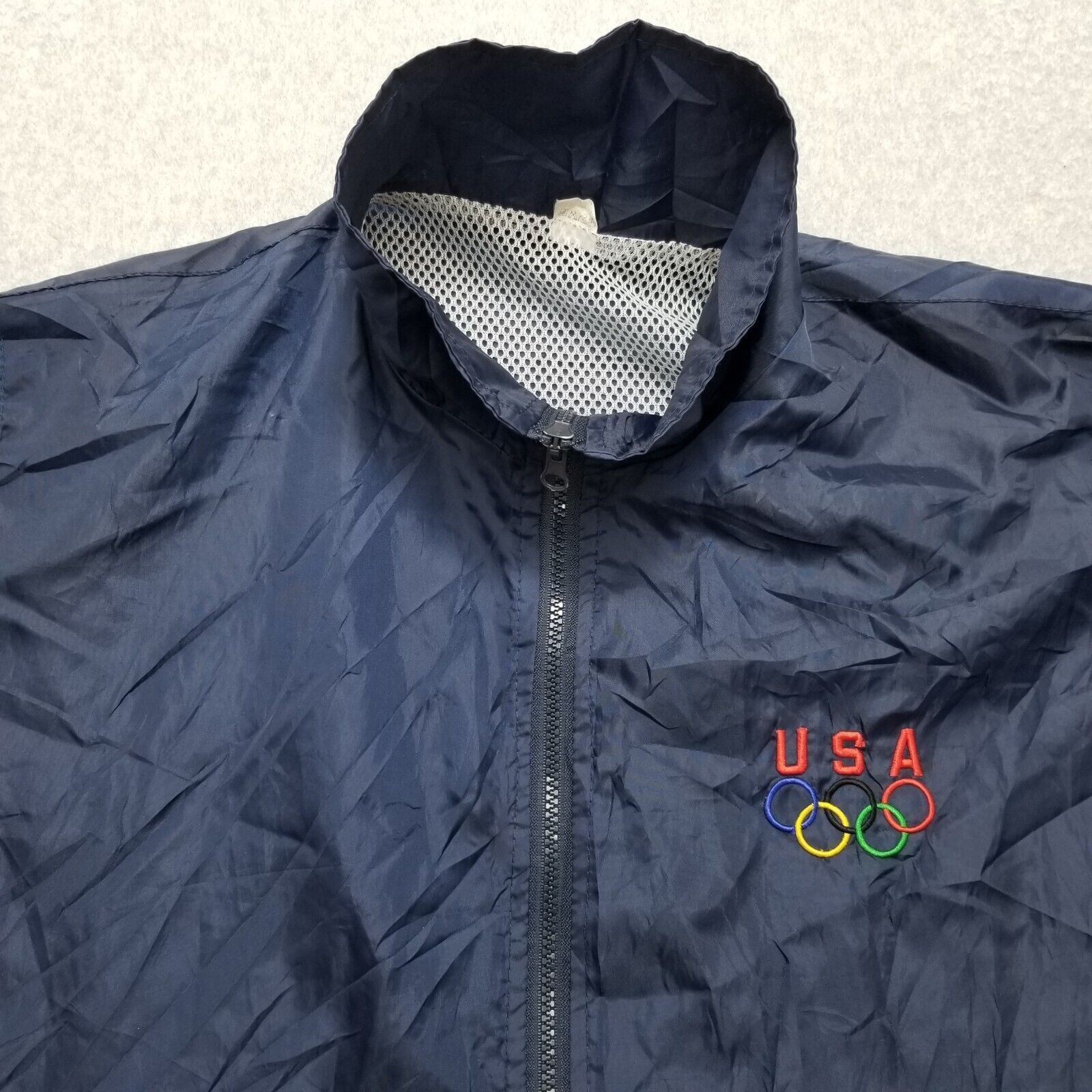 Other USA Olympics Jacket Mens Nylon Windbreaker Full Zip Pockets Size US L / EU 52-54 / 3 - 4 Thumbnail