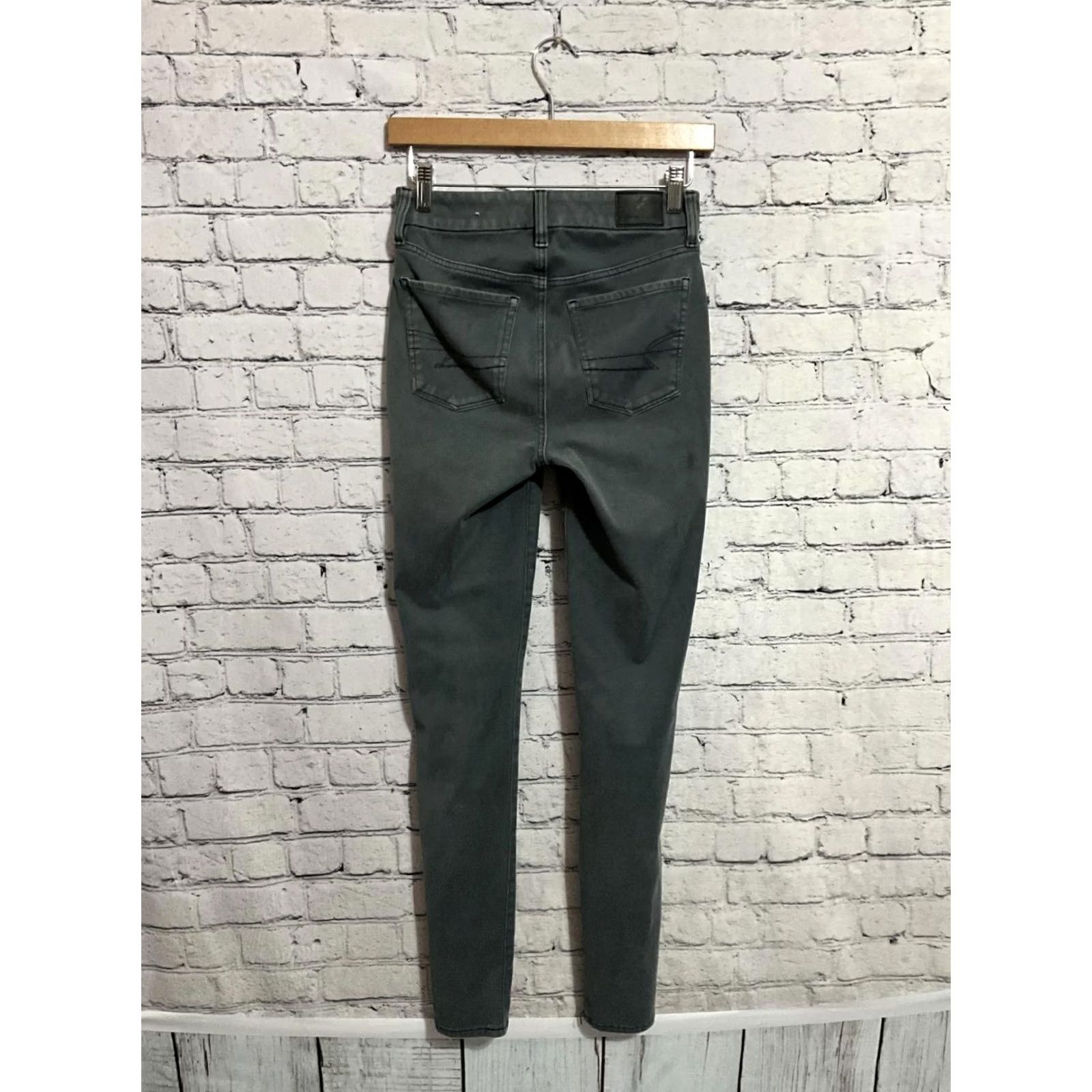 Vintage American Eagle Jeans Skinny Jeans Women Size 2 Long 25x29.5 Green Size 42" / US 20 - 6 Thumbnail