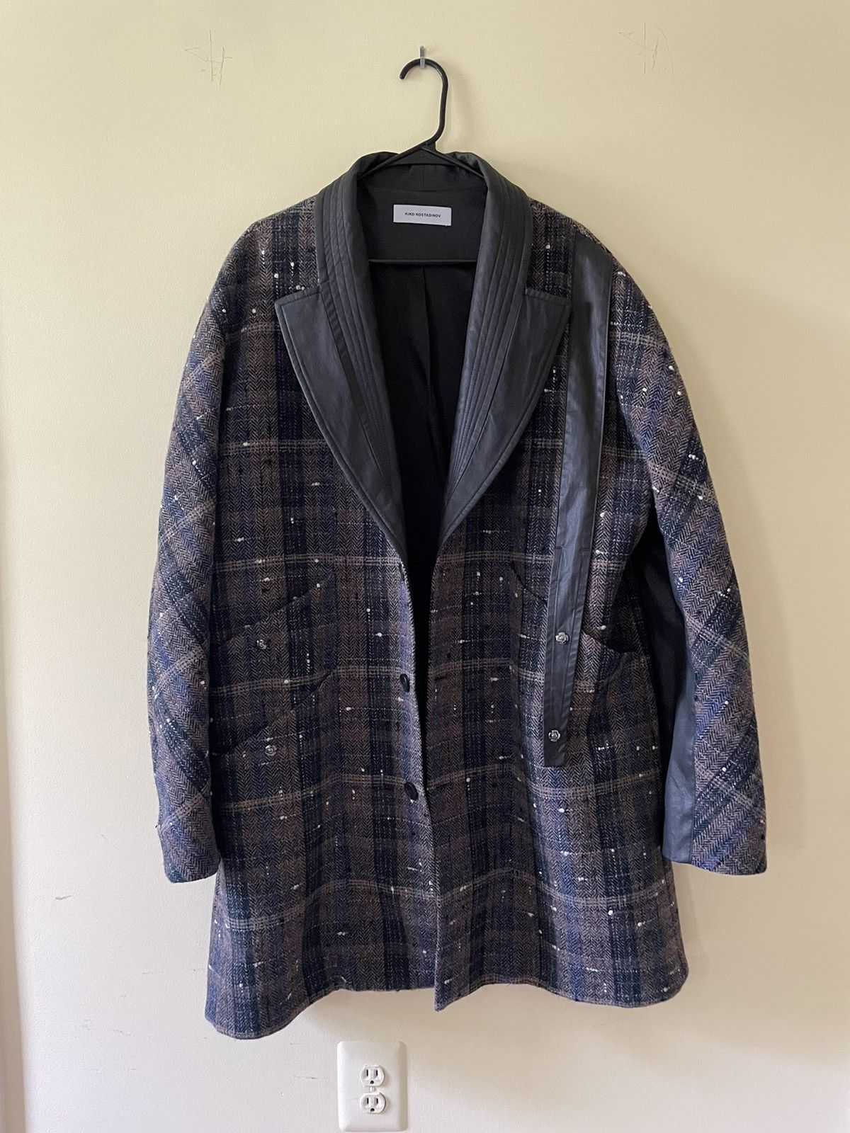 image of Kiko Kostadinov Dius Coat in Brown, Men's (Size Medium)
