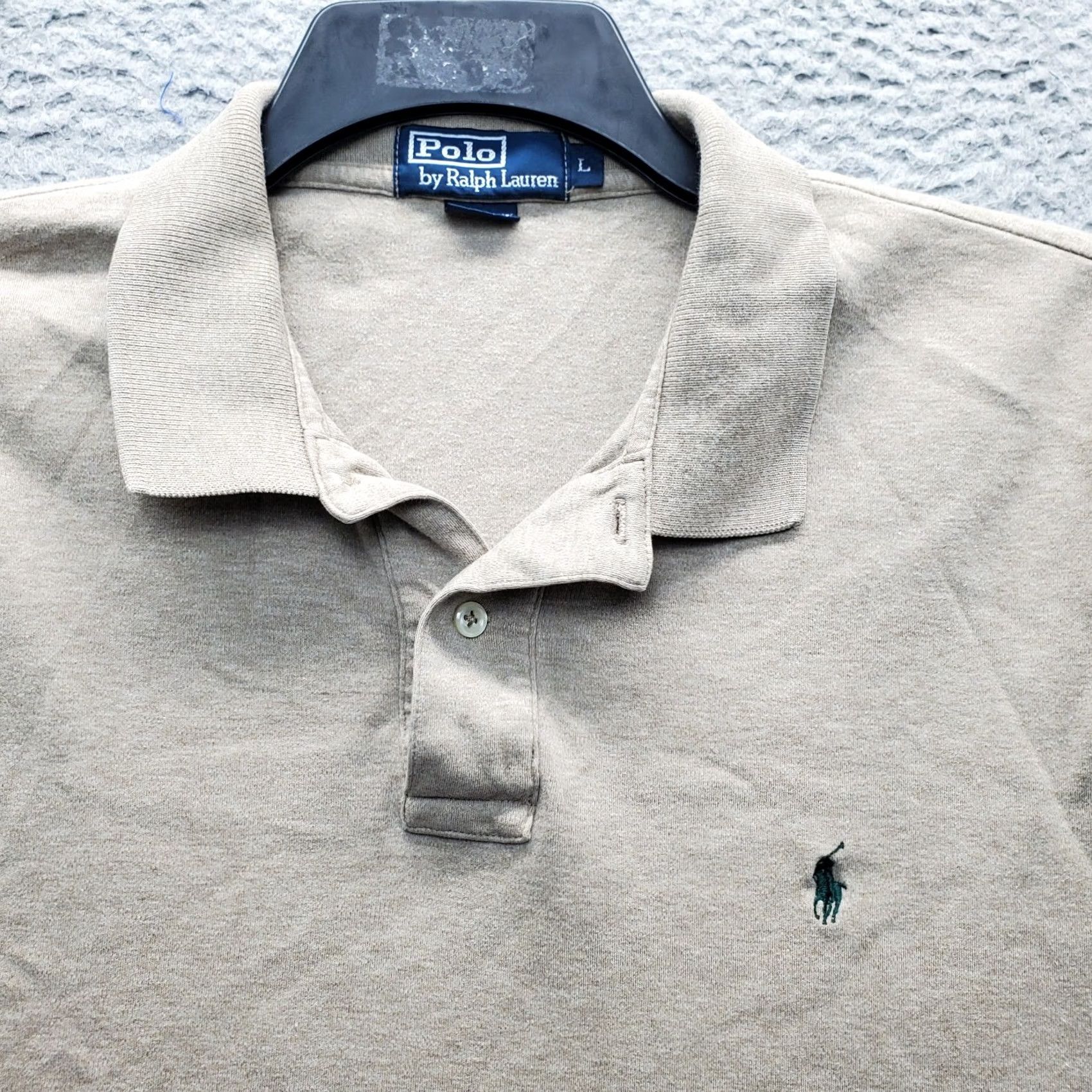 Polo Ralph Lauren VINTAGE Polo Ralph Lauren Polo Shirt Mens L Brown Polo Shirt Mens L Brown Slit High Low Slit Golf Outdoor 100% Cotton Size US L / EU 52-54 / 3 - 7 Thumbnail
