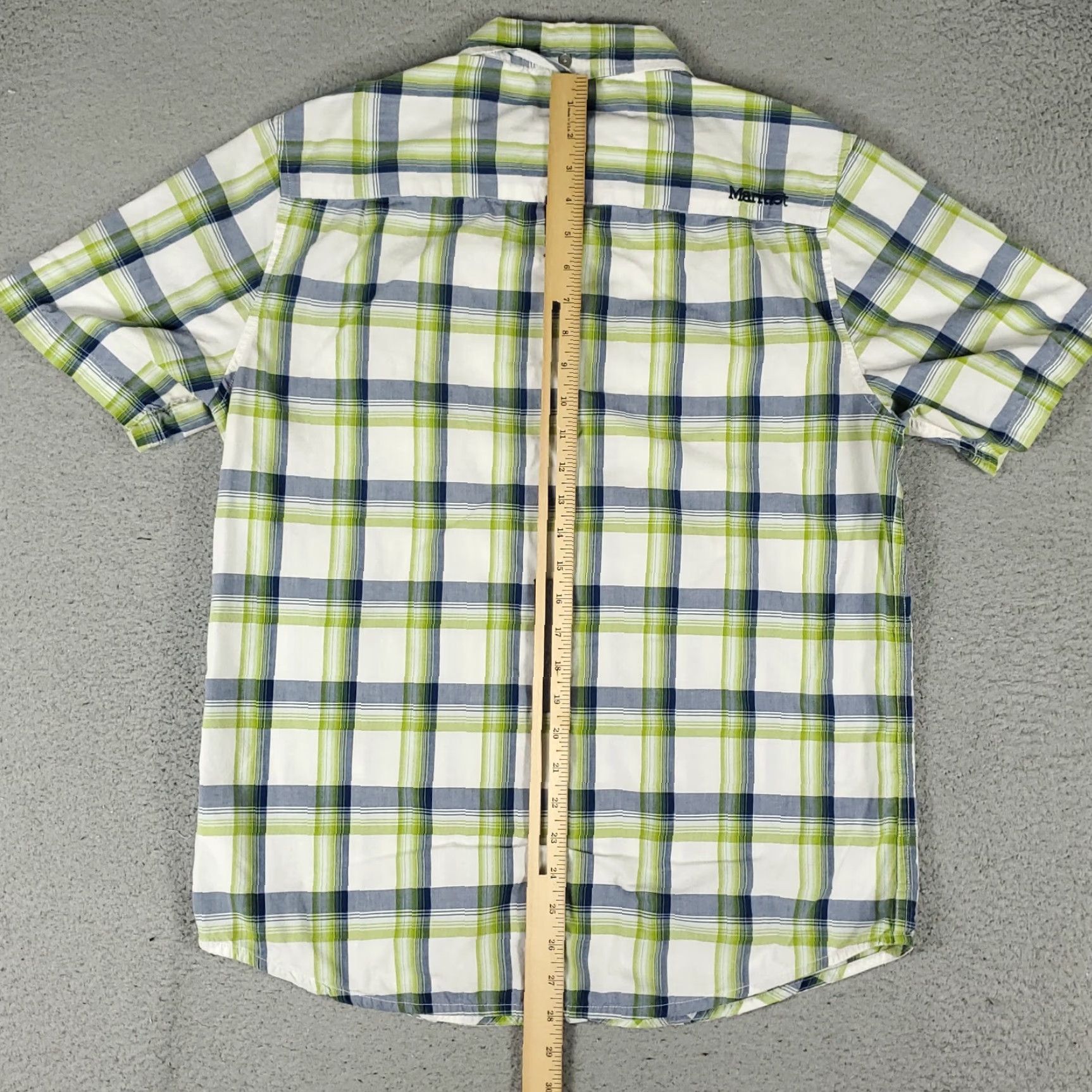 Marmot VINTAGE Marmot Shirt Mens Size Medium Green Blue Plaid Button-Up Short Sleeve Casual Workwear Modern Preppy Mens Size US M / EU 48-50 / 2 - 3 Thumbnail