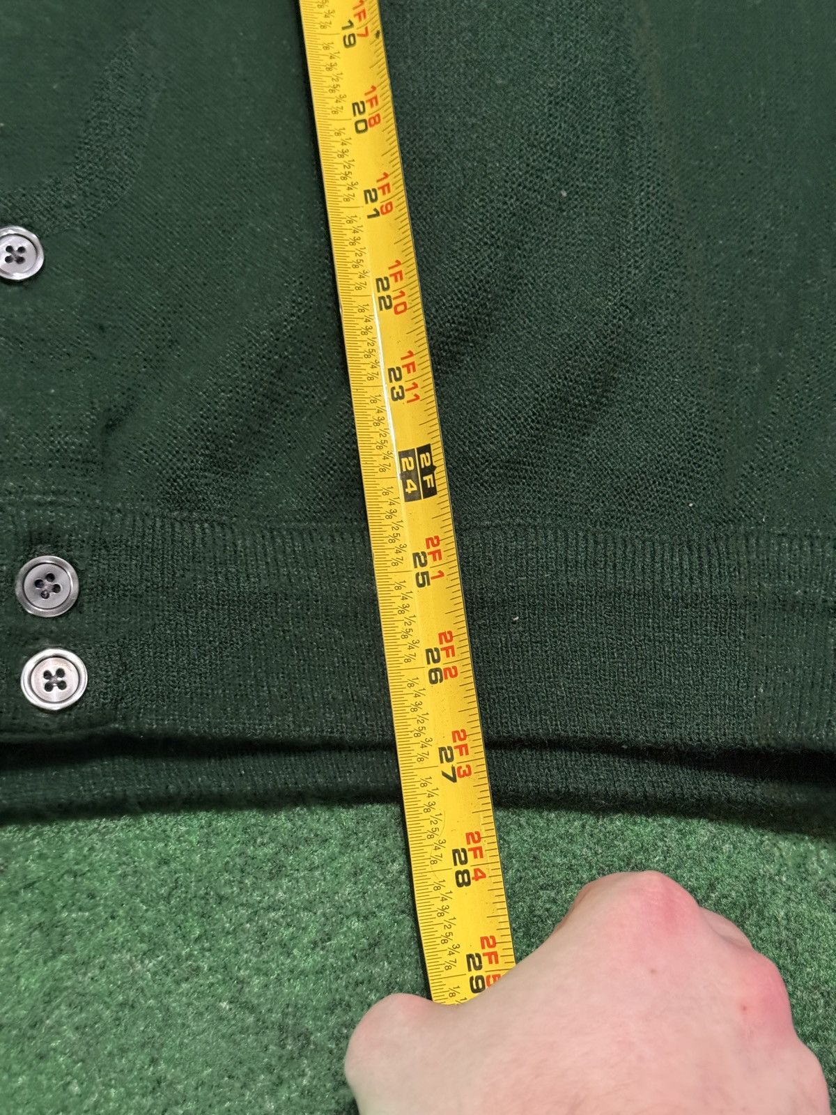 Van Heusen Vintage Van Heusen Pine Large Cardigan Lrg 70s Sweater Size US L / EU 52-54 / 3 - 6 Thumbnail