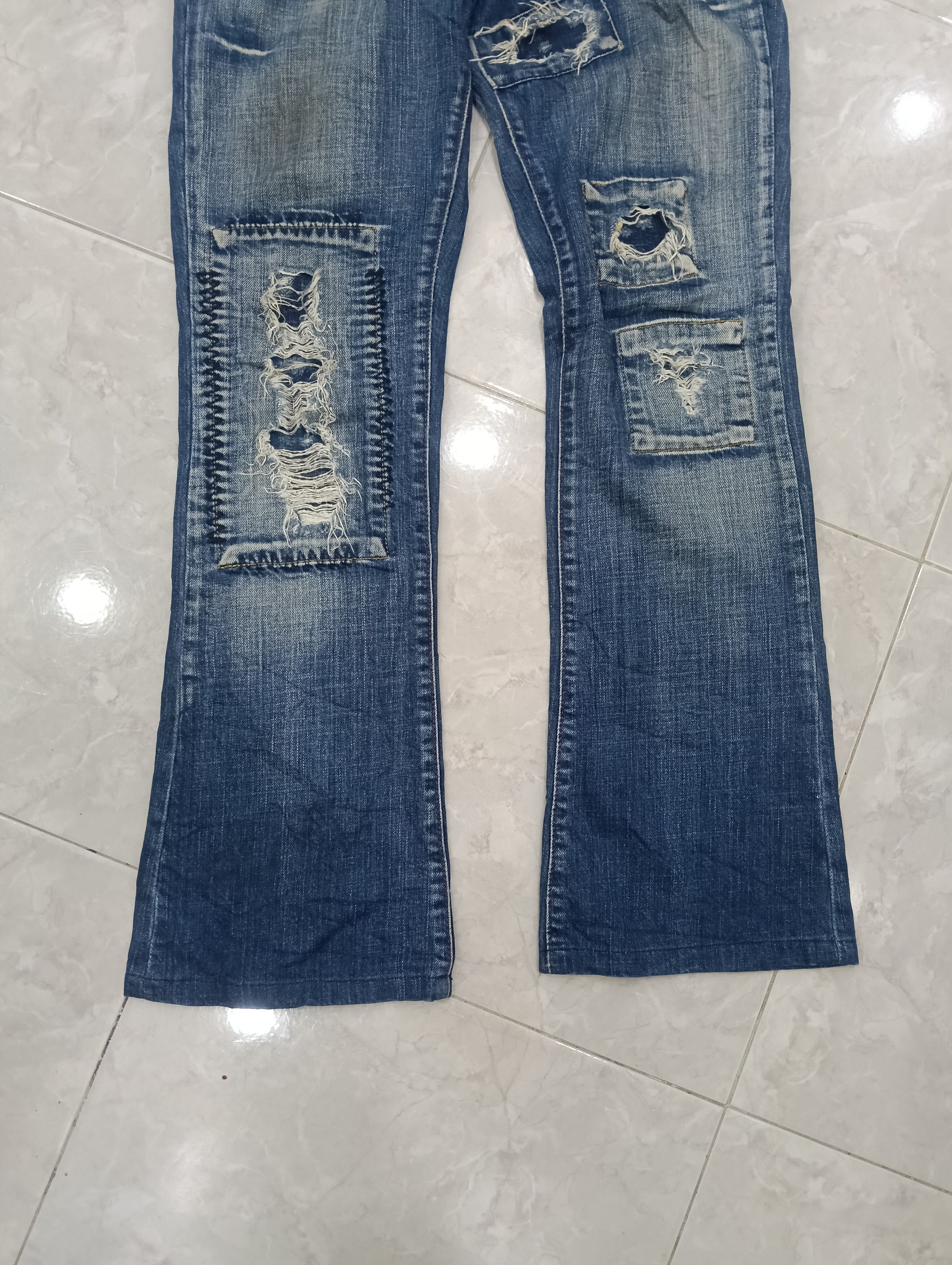 Japanese Brand Costello Sick Design Bootcut Denim Size 30" / US 8 / IT 44 - 3 Thumbnail
