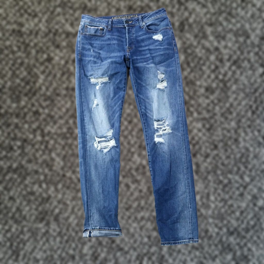 American Eagle Outfitters American Eagle Outfitters Jeans Men 32x34 Slim Straight Denim Button Fly 5-Pocket Zipper Size US 32 / EU 48 - 1 Thumbnail