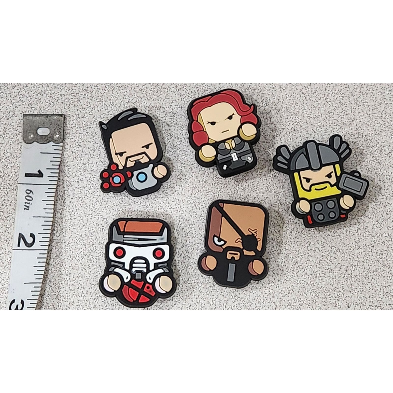 Other Shoe Charms for Crocs 5 Pc Marvel Disney Super Hero's NWOTD Size ONE SIZE - 1 Preview