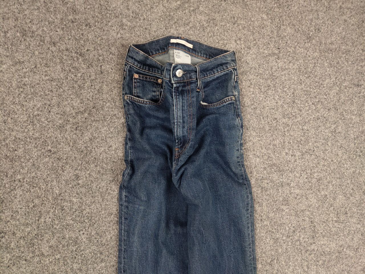 Helmut Lang Helmut Lang Jeans Femme Blue Straight Denim Boot Cut Unisex Size US 29 - 4 Thumbnail