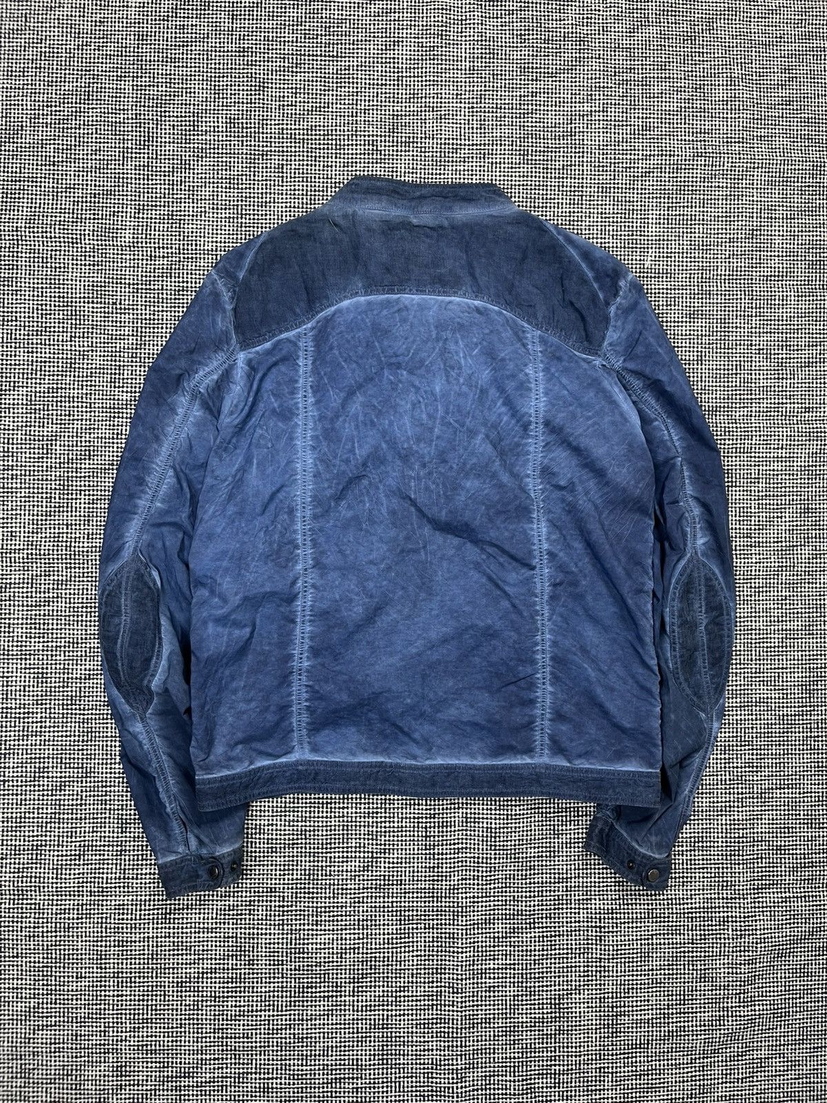 HAMAKI-HO × Japanese Brand hamaki-ho blue dyed biker bomber jacket Japanese style Size US L / EU 52-54 / 3 - 3 Thumbnail