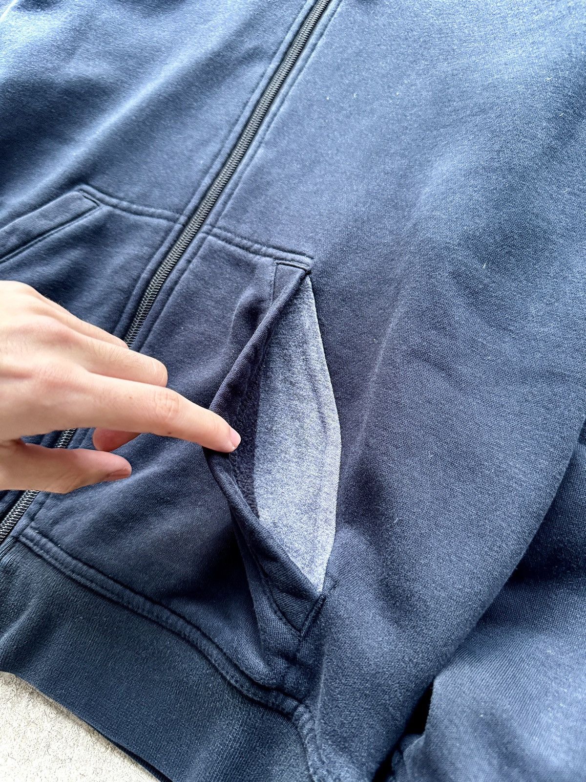 Japanese Brand × Nike Vintage y2k silver tag Nike retro zip up blank hoodie Size US S / EU 44-46 / 1 - 3 Thumbnail