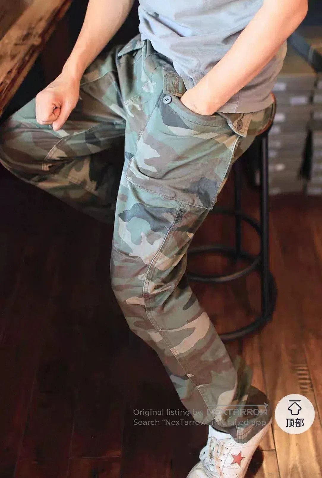 Avirex Avirex American Retro Loose Cargo Pants. Size US 28 / EU 44 - 4 Thumbnail