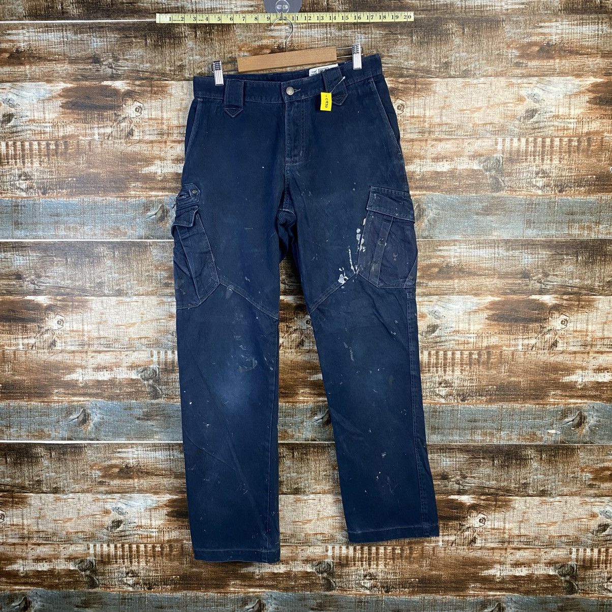 Japanese Brand DL Tora Dark Blue Cargo Multipocket Pants #C970 Size US 28 / EU 44 - 1 Thumbnail