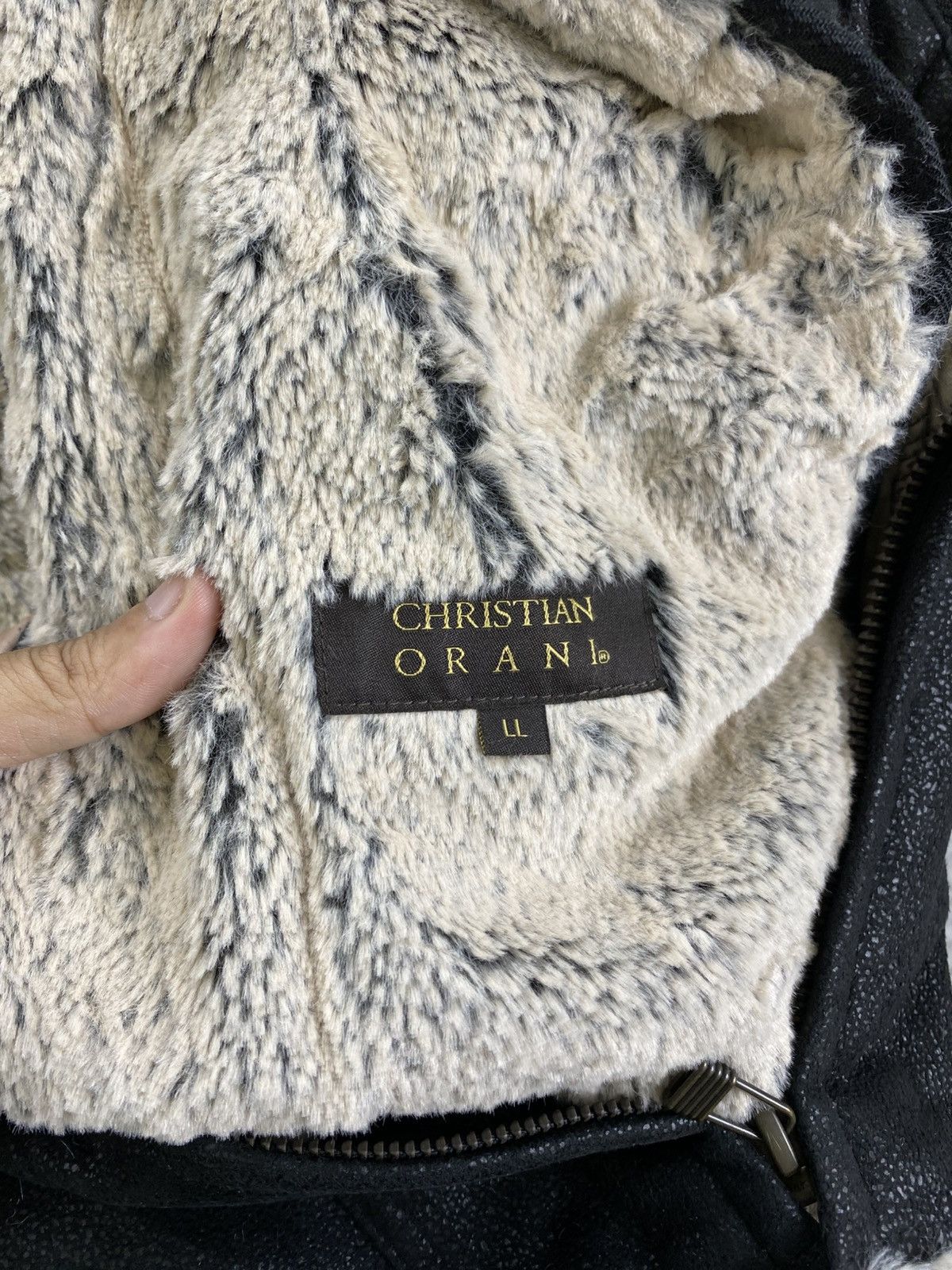 Designer × Vintage Vintage Christian Orani Lined Sherpa Suede Leather Jacket Size US M / EU 48-50 / 2 - 6 Thumbnail
