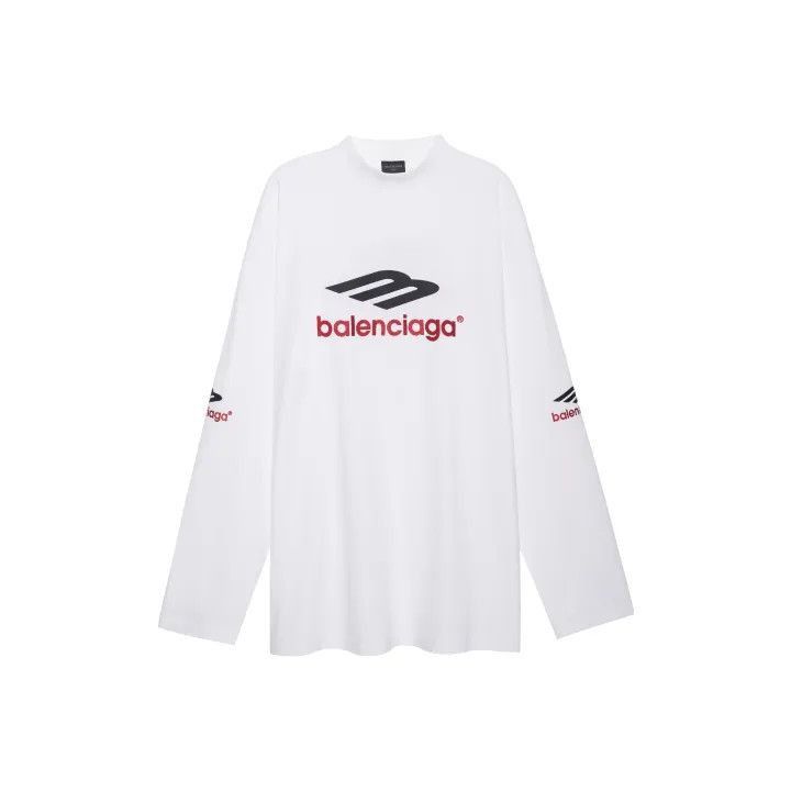 Balenciaga Balenciaga Long Sleeve Logo Tee for Men 0079-2507 Size US L / EU 52-54 / 3 - 2 Thumbnail