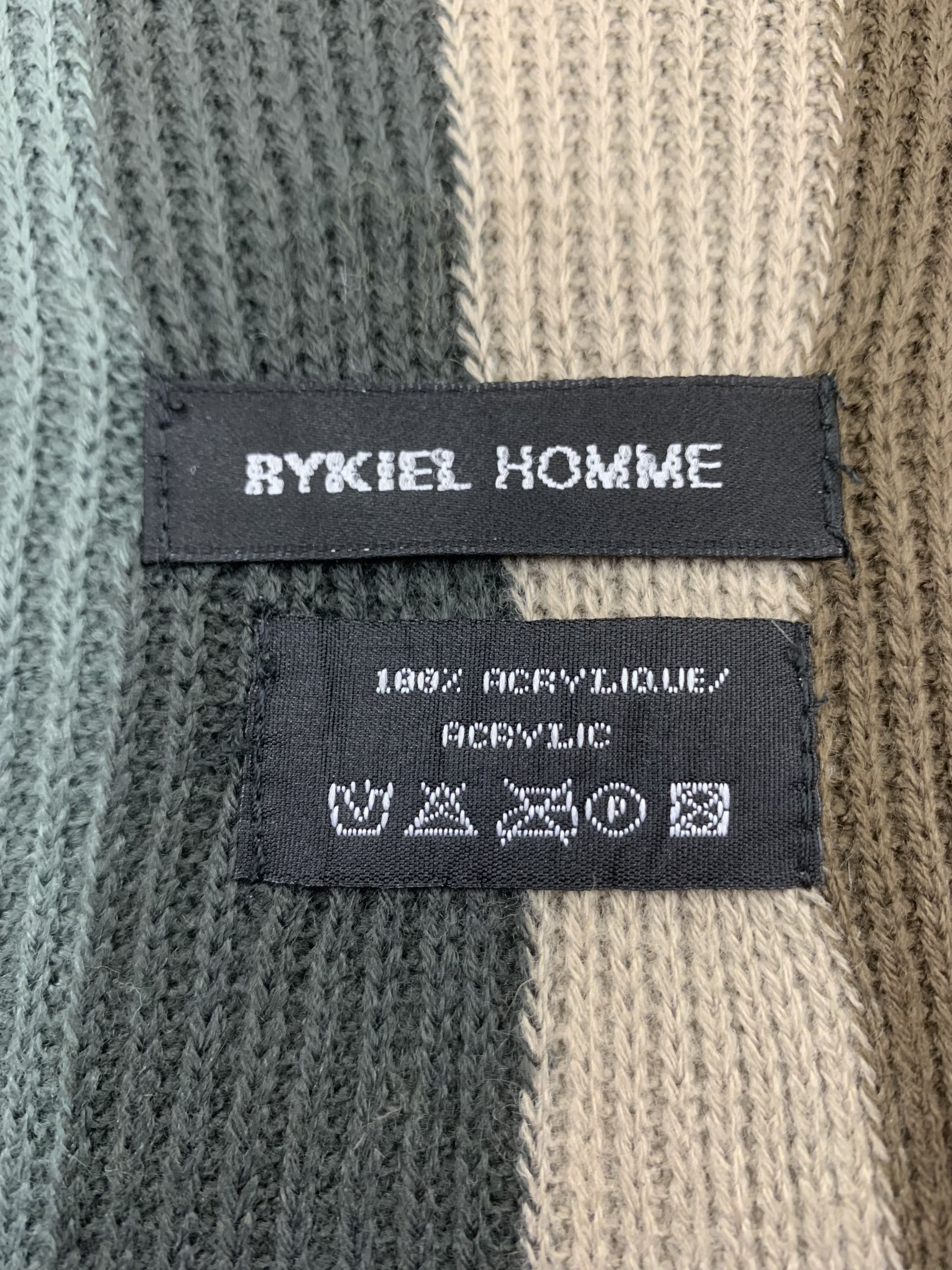Sonia Rykiel Rykiel Homme Scarf Wool Muffler Neck Wrap BL3106 Size ONE SIZE - 6 Thumbnail