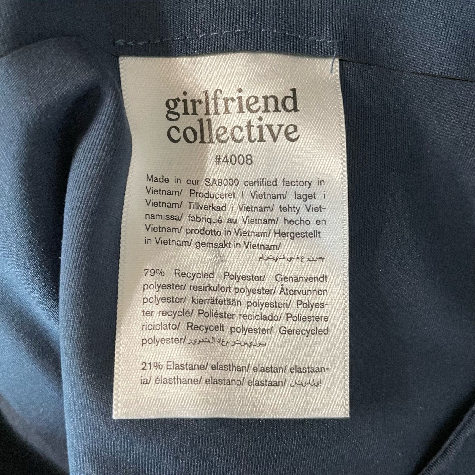 Girlfriend Collective Girlfriend Collective Navy Leggings S Womens Athleisure Crop Size 28" / US 6 / IT 42 - 5 Thumbnail
