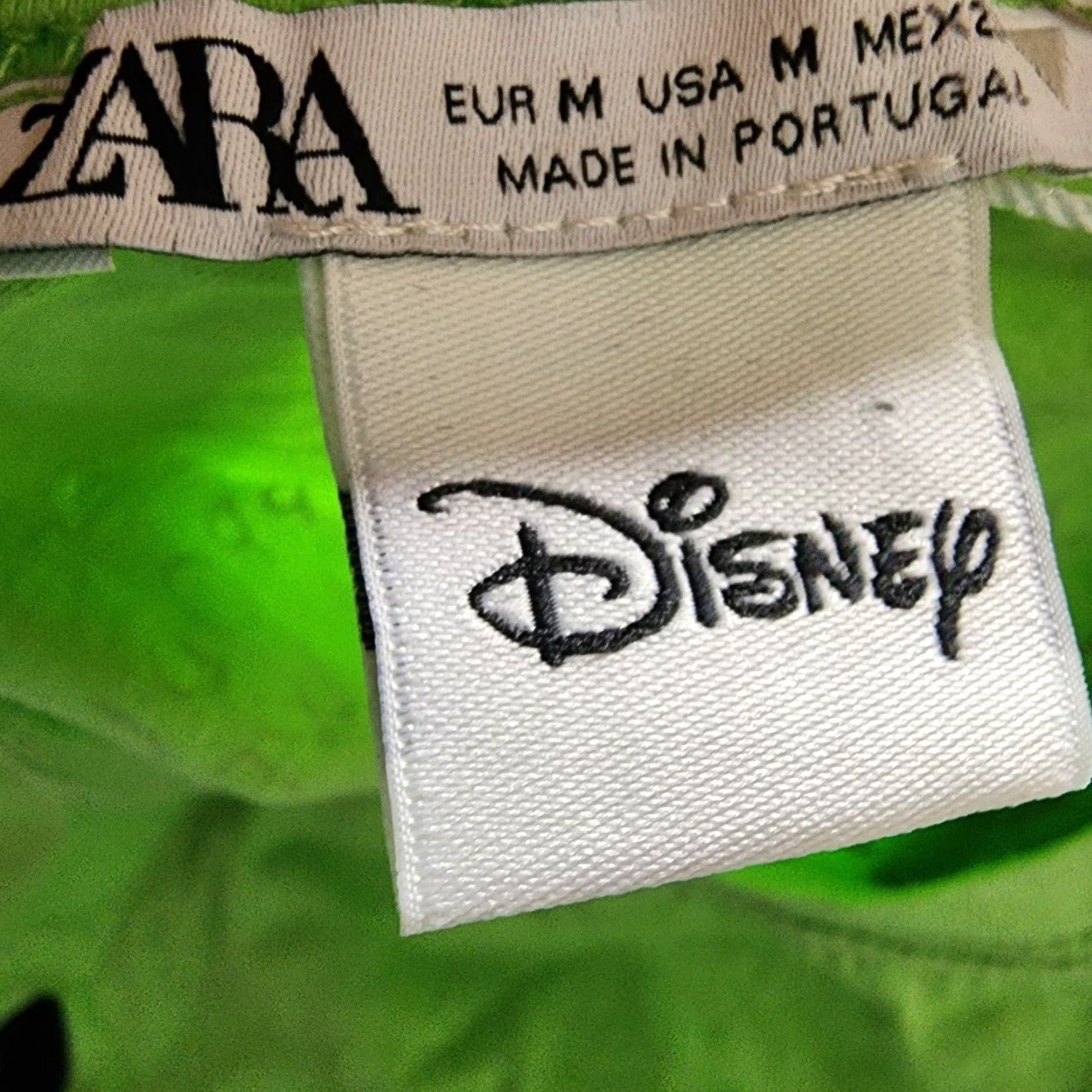 Zara Zara Disney Mickey Mouse T-Shirt Juniors M Short Sleeve Crew Neck Green Cartoon Casual Lightweight Mens Size M / US 6-8 / IT 42-44 - 5 Thumbnail