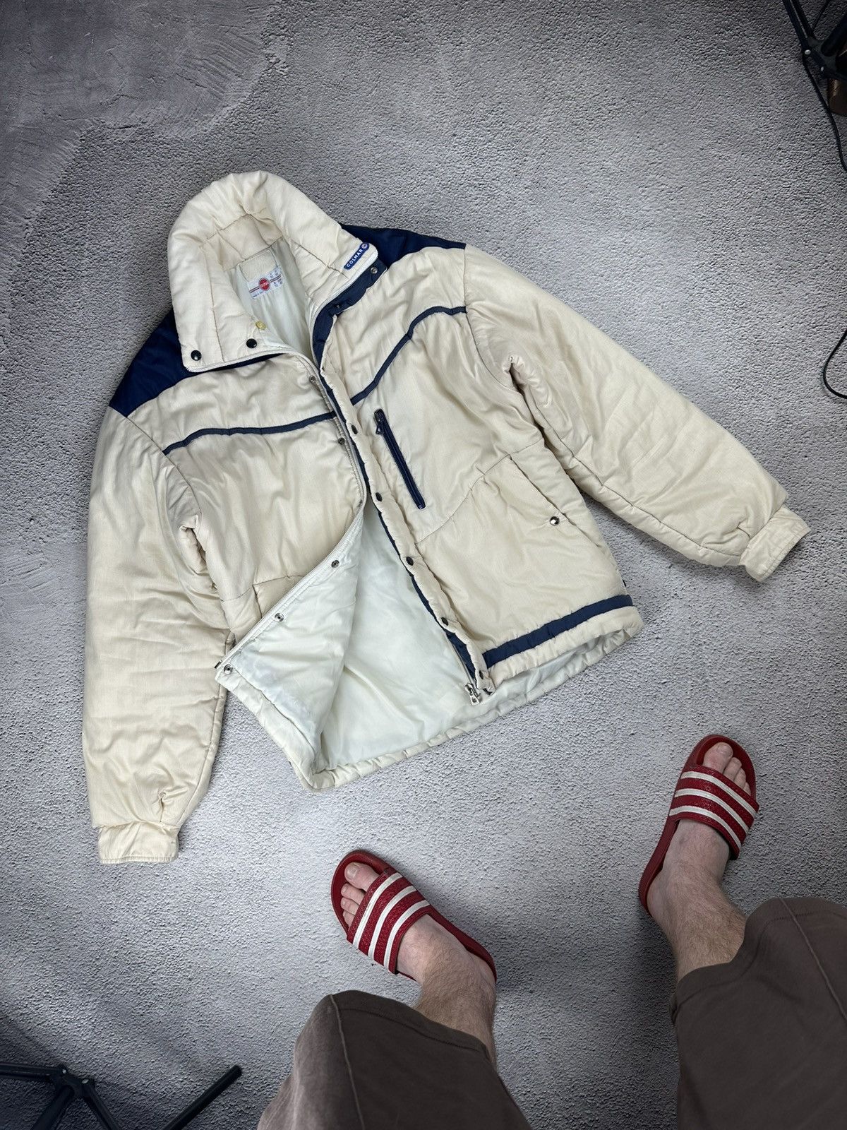 Colmar Vintage Colmar Down Puffer Jacket Washed Y2K Logo SK8 Size US L / EU 52-54 / 3 - 1 Thumbnail