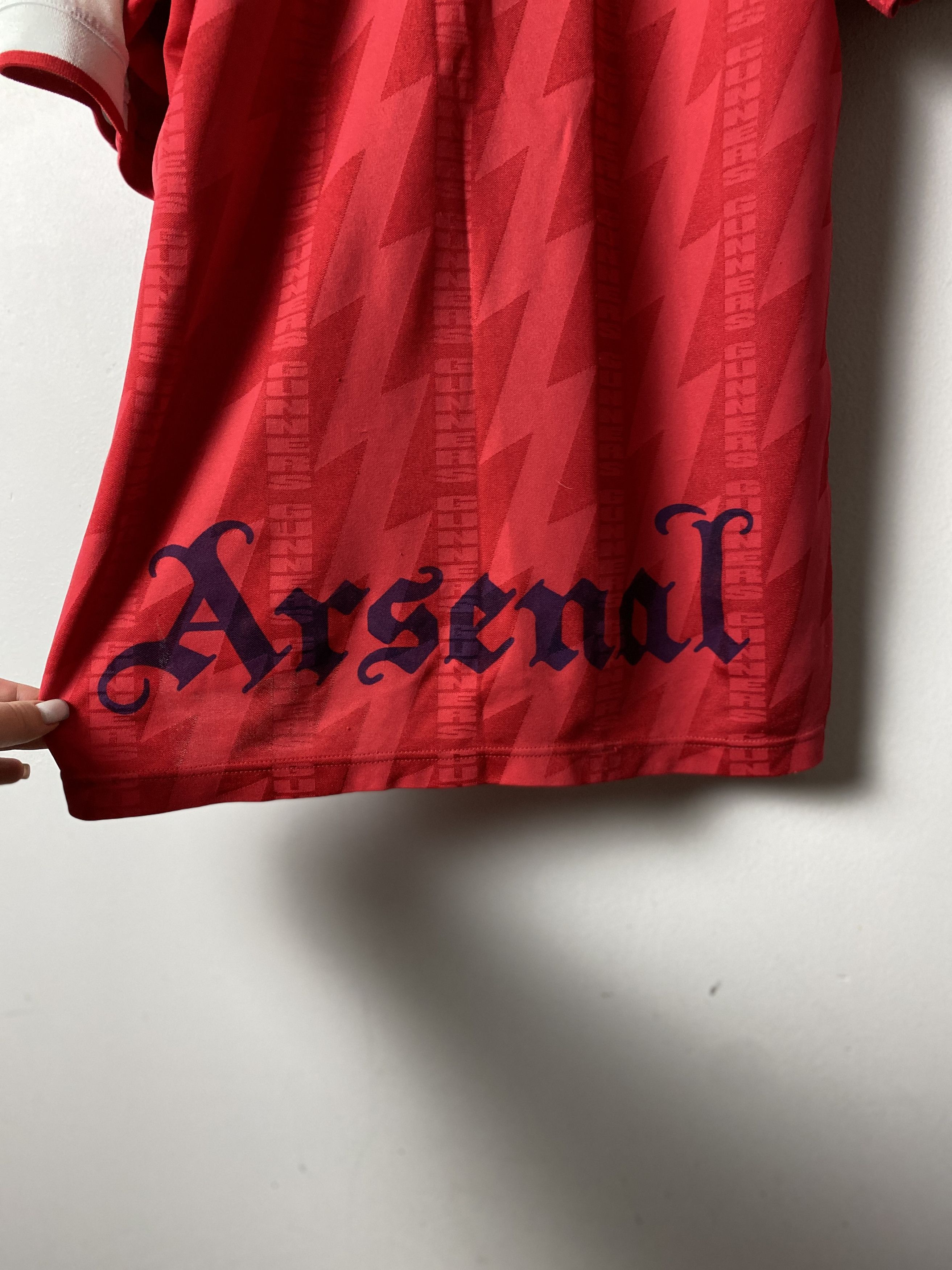 Nike × Vintage Arsenal Nike JVC Home Football Shirt 90s vintage blockcore Size US L / EU 52-54 / 3 - 8 Thumbnail