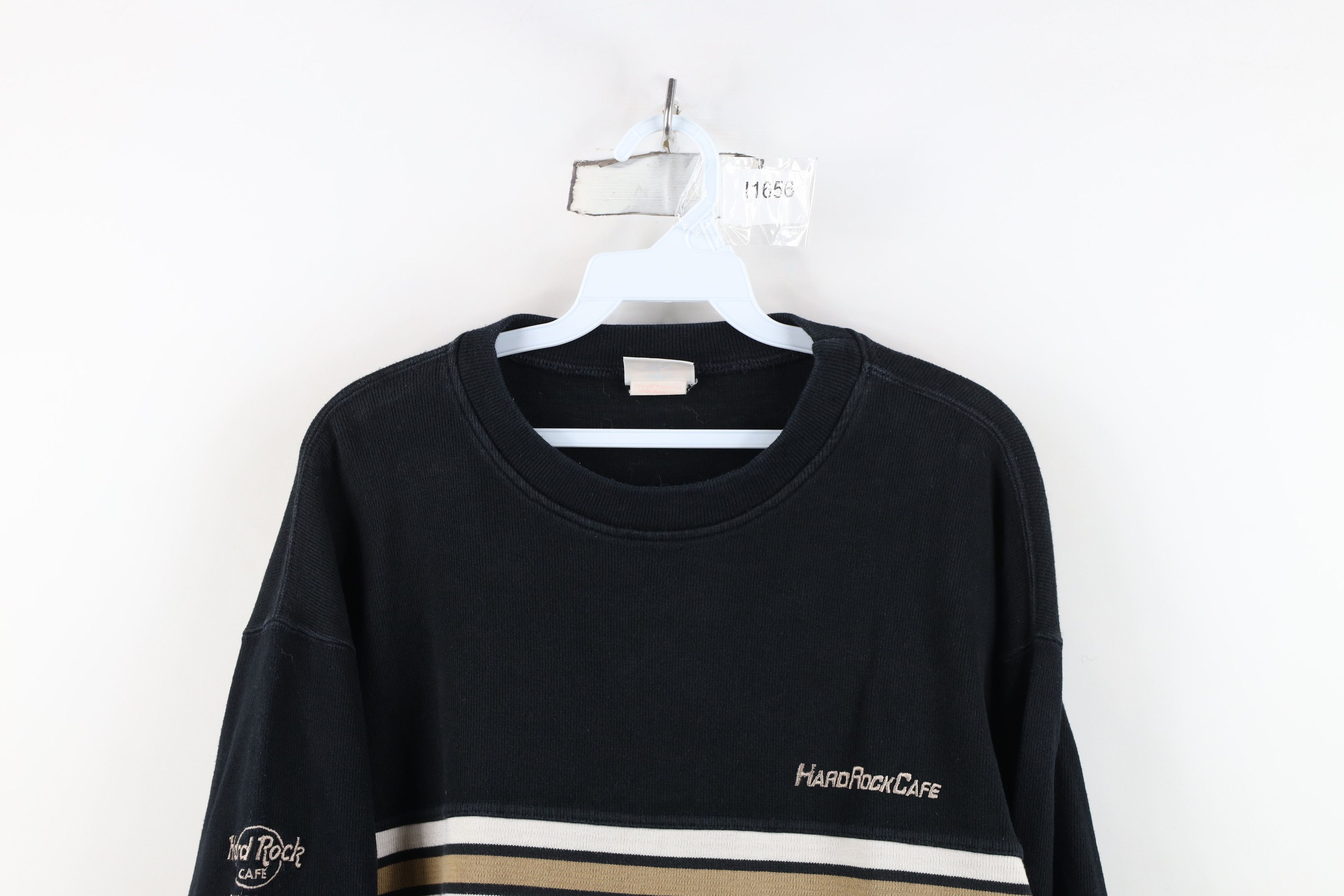 Hard Rock Cafe Vintage 90s Hard Rock Cafe Chicago Knit Long Sleeve T-Shirt Size US L / EU 52-54 / 3 - 2 Thumbnail