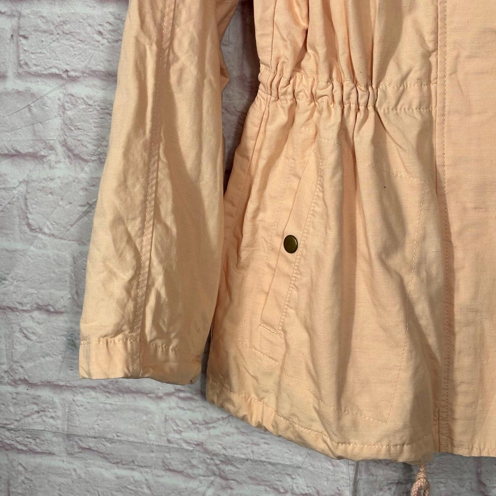 Other LOFT Women's Medium Peach Lightweight Utility Jacket Size M / US 6-8 / IT 42-44 - 3 Thumbnail