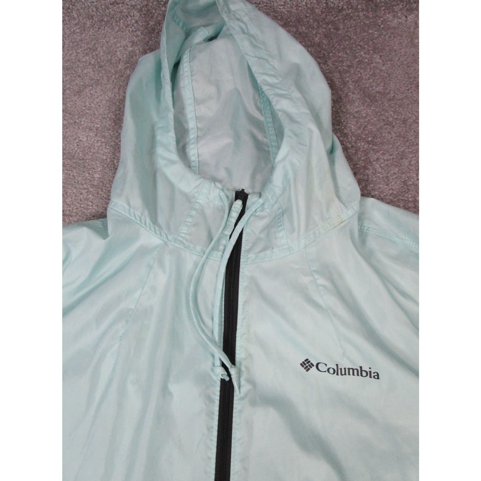 Vintage VINTAGE Columbia Flash Forward Jacket Womens Small Blue Black Windbreaker cap? Size S / US 4 / IT 40 - 2 Thumbnail