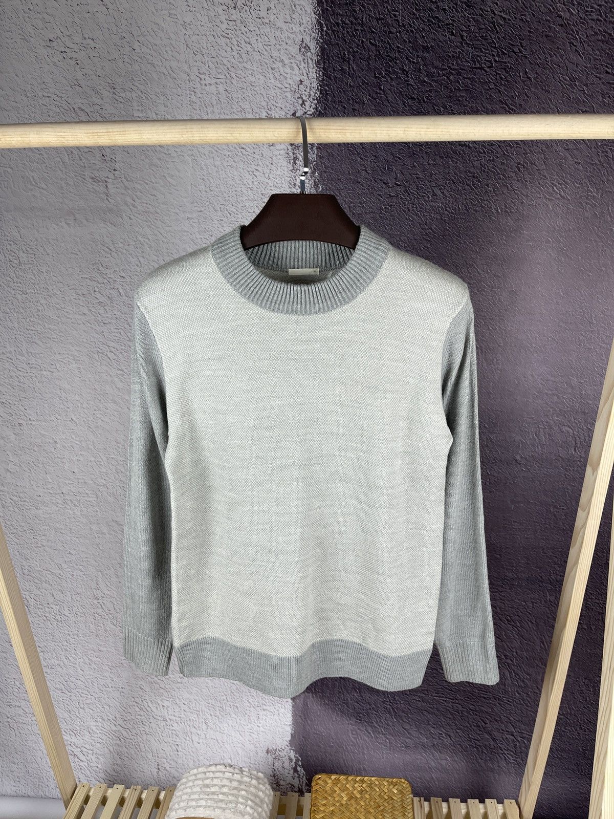GU GU high neck double colour grey sweater Size US M / EU 48-50 / 2 - 3 Thumbnail