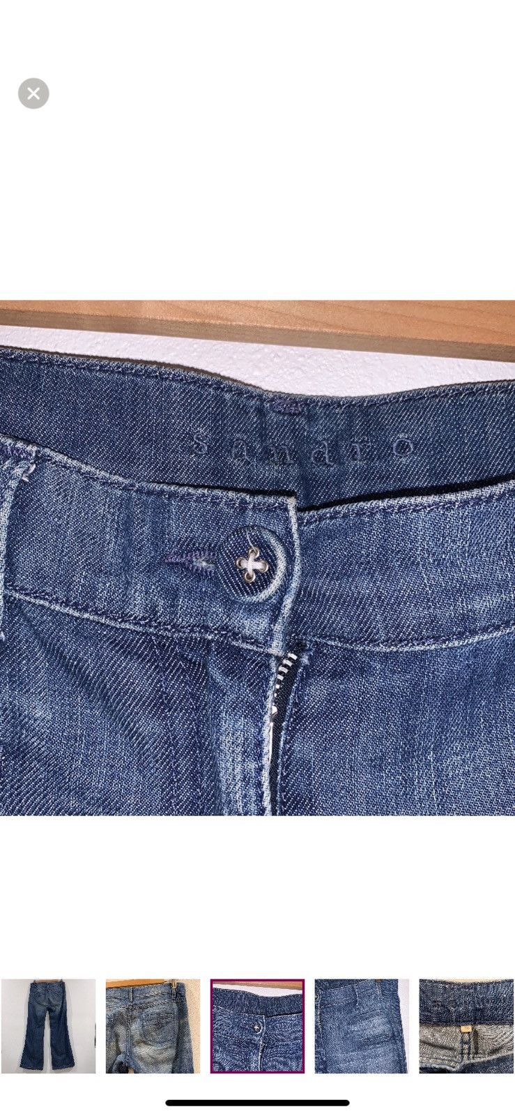Sandro SANDRO PARIS WIDE LEG FLAIR JEANS SIZE 38 Size 38" / US 16 / IT 52 - 4 Thumbnail