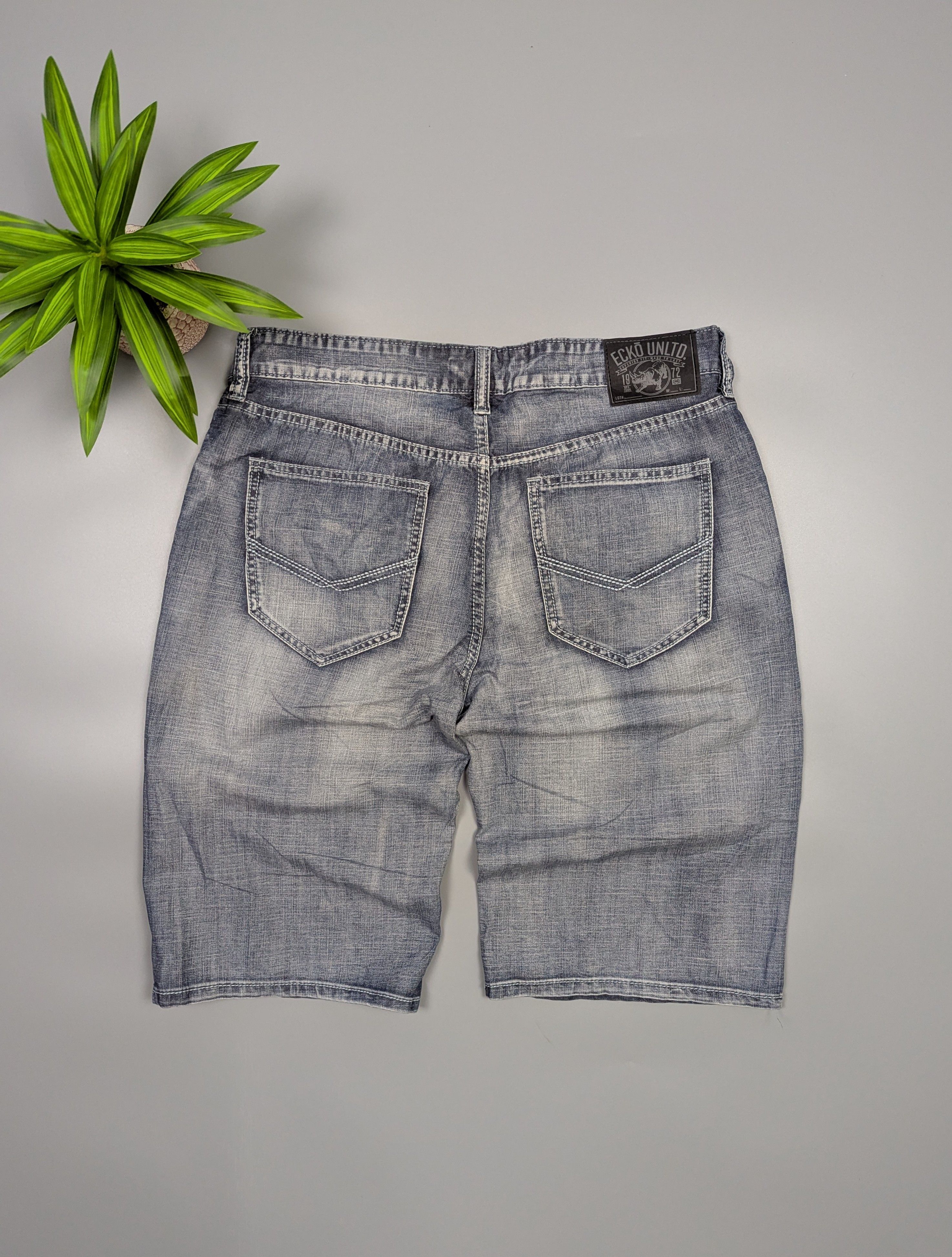 Ecko Unltd. Ecko Unltd Men’s Jeans Shorts Relaxed Fit Baggy Denim Y2K Size US 34 / EU 50 - 9 Thumbnail
