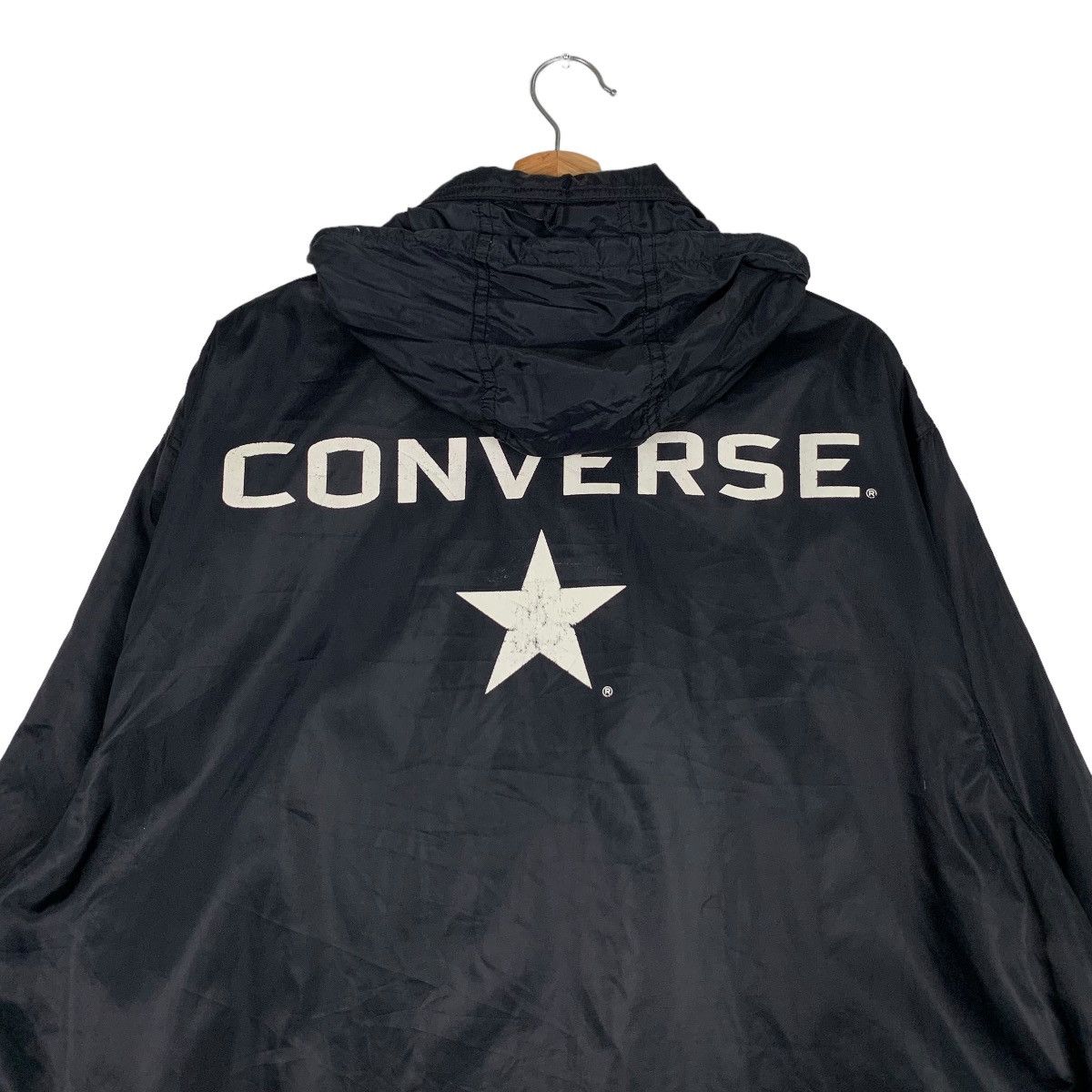 Converse 90's CONVERSE Big Logo Hooded Coach Jacket #0831-C37 Size US L / EU 52-54 / 3 - 2 Thumbnail