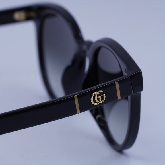 Gucci Gucci GG0638SK 001 Sunglasses Black Round Frame, Grey Lenses Size ONE SIZE - 6 Thumbnail
