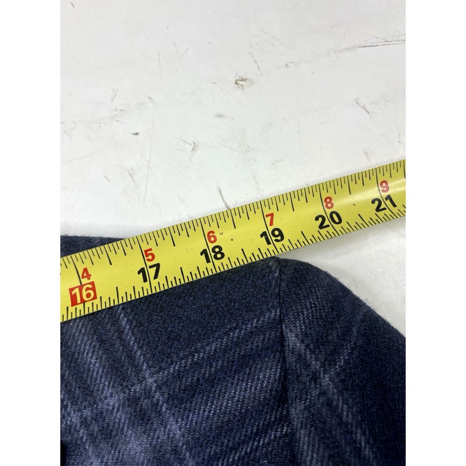 Ralph Lauren VINTAGE? (no) Lauren Ralph Lauren Wool Sport Coat Plaid Navy 43R Men Classic Ultraflex Stretch Coat Size US XS / EU 42 / 0 - 8 Thumbnail