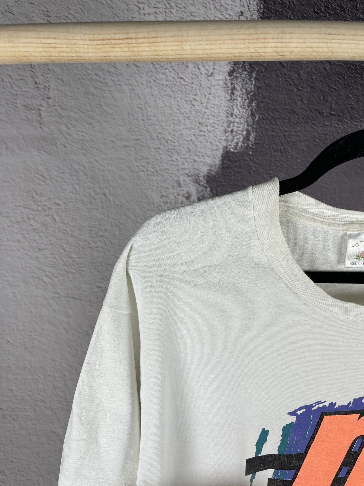 Fruit Of The Loom FOTL Prince Gray rocks matchpoint made in Canada vintage tee Size US L / EU 52-54 / 3 - 5 Thumbnail