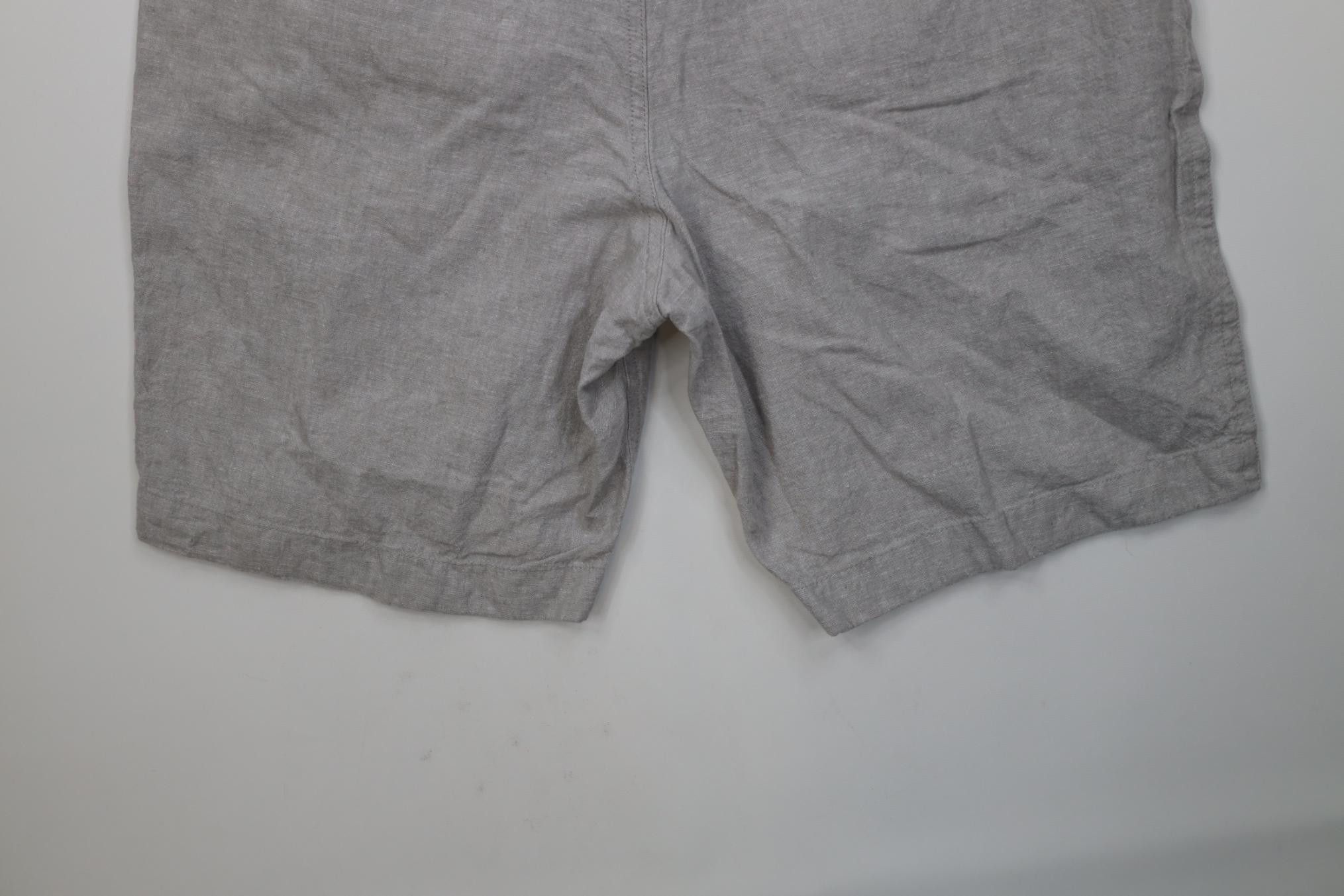 J.Crew Vintage Y2K J Crew Linen Blend Above Knee Chino Shorts Gray Size US 36 / EU 52 - 11 Thumbnail