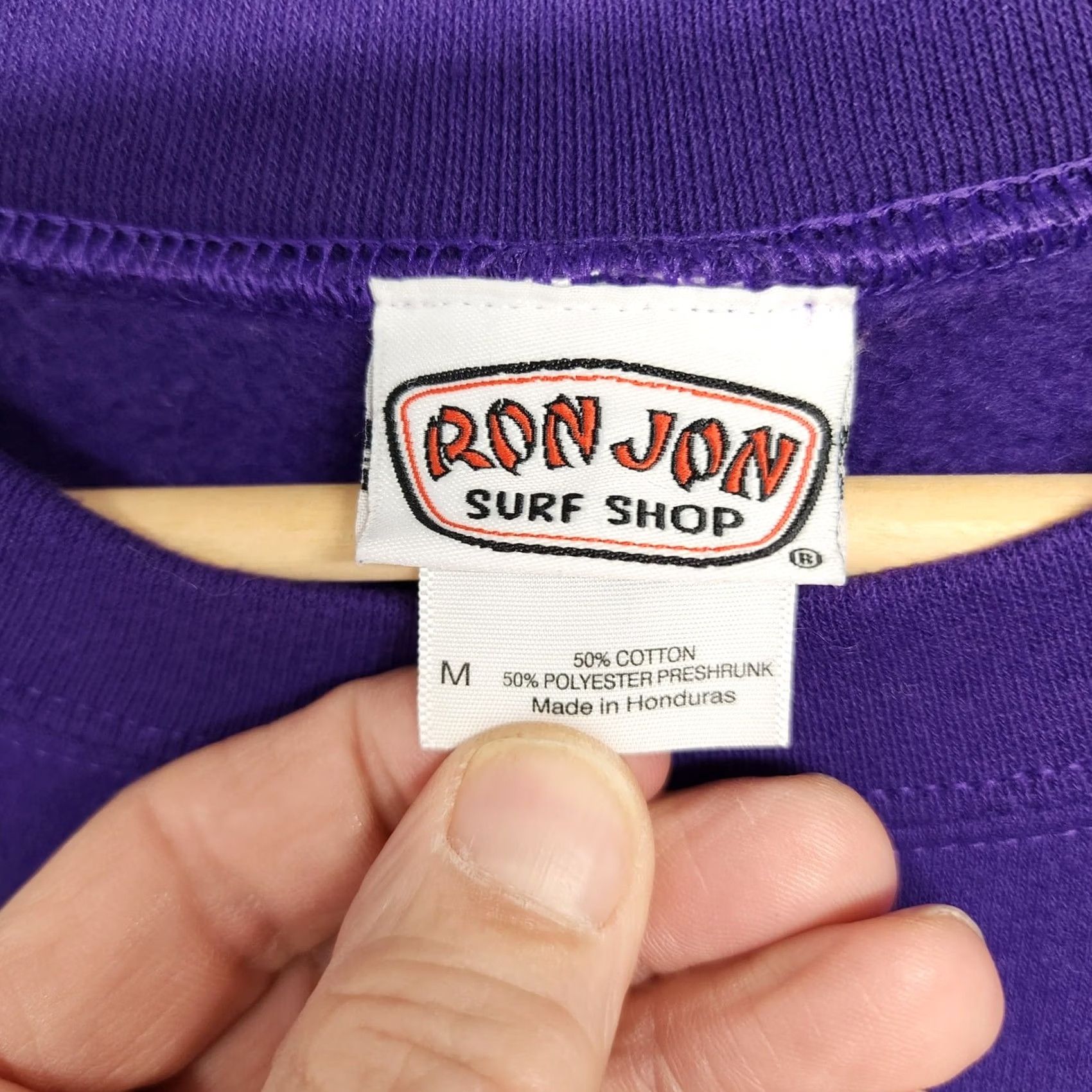 Ron Jon Surf Shop Ron Jon Surf Shop Cocoa Beach, FL Mens Sweatshirt Medium Purple Crewneck Size US M / EU 48-50 / 2 - 4 Thumbnail