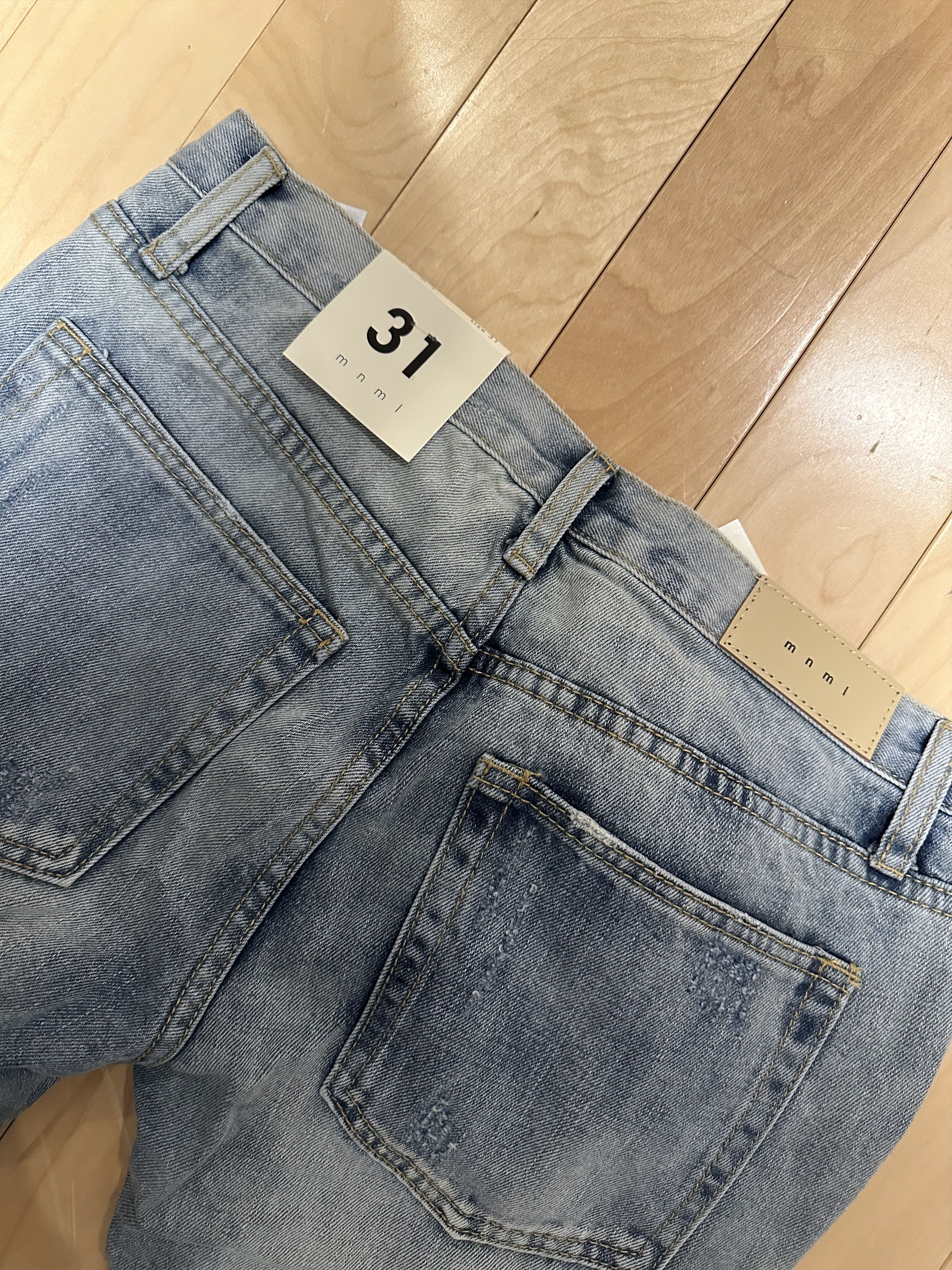 MNML MNML M74 Denim Zippers Ripped Jeans Size US 31 - 3 Thumbnail