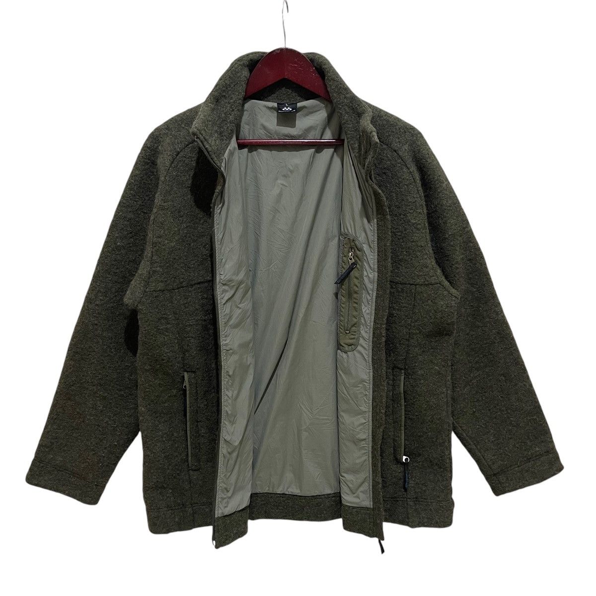 Montbell × Vintage Vintage Mont Bell Wool Zipper Outdoor Jacket Size US L / EU 52-54 / 3 - 7 Thumbnail