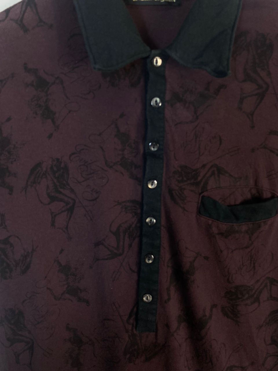 Japanese Brand × Seditionaries Fullprint polo shirt half button up by smack engineer Size US M / EU 48-50 / 2 - 4 Thumbnail