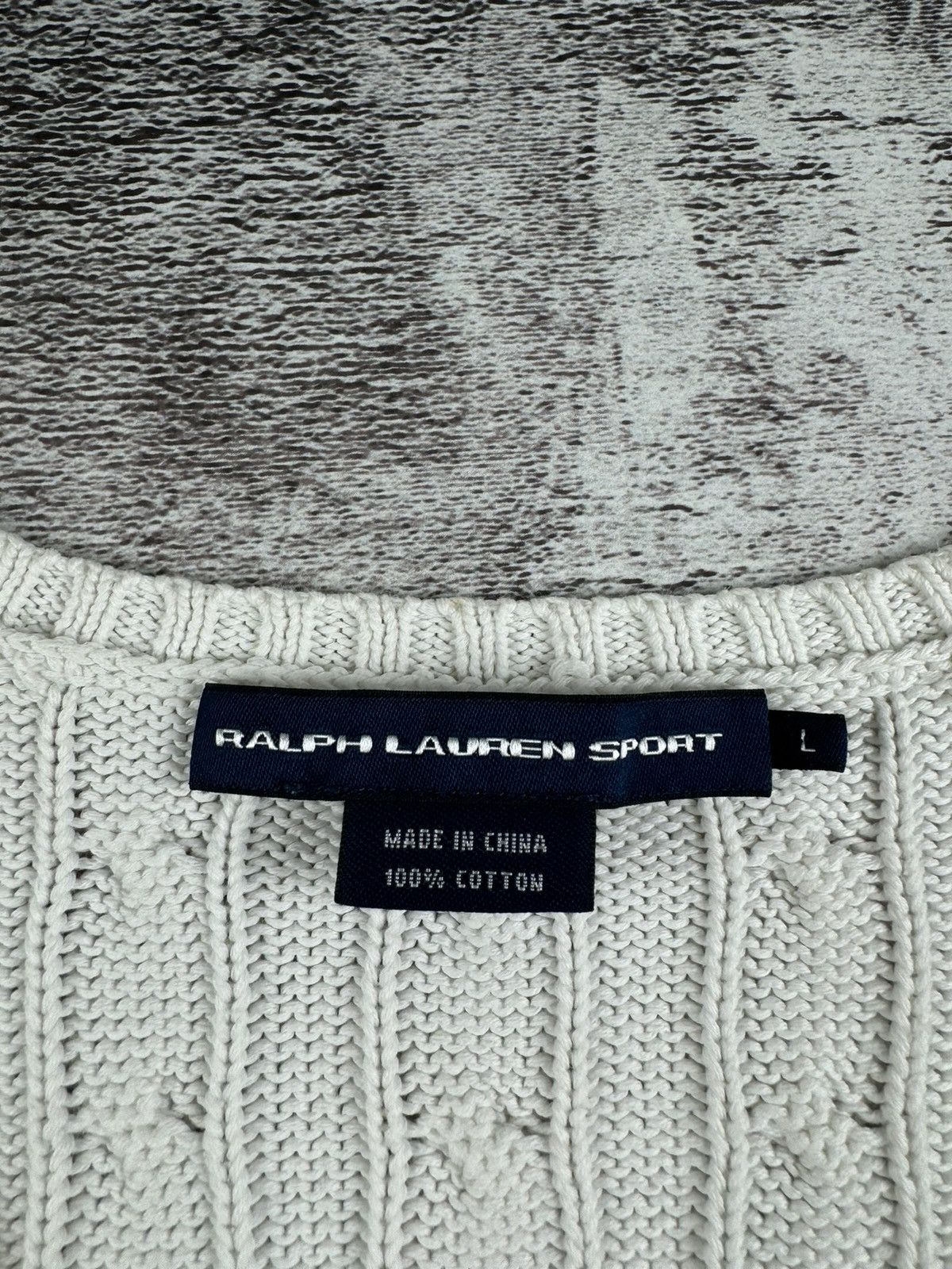Ralph Lauren Sport Polo Ralph Lauren Sport Cable Knited Sweater Pullover V-Neck Size L / US 10 / IT 46 - 10 Thumbnail