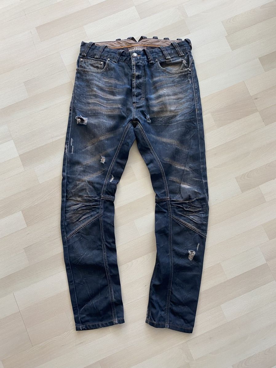 John Galliano John Galliano Gazette Distressed Denim Jeans | Grailed